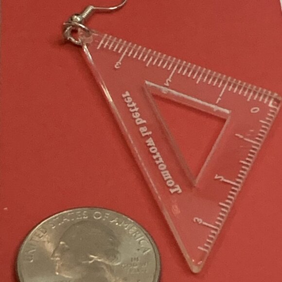 Math Earring, Teacher Earring, Educator Earring, Teacher Appreciation Gift - Picture 2 of 4